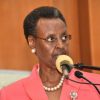 Janet Museveni addresses the public