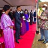 President Museveni comforts the family of Muhakanizi
