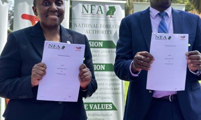 NFA officials display the MOU signed with Total Energies