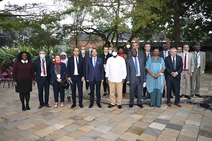 H.E. President Yoweri Museveni with a number of delegates